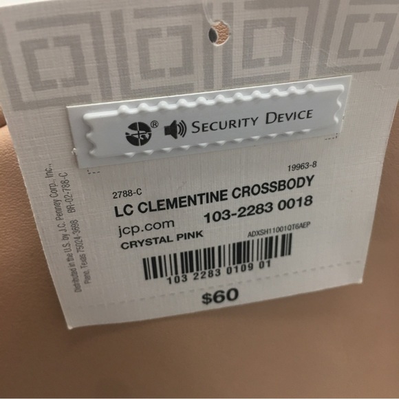 ๐ SOLD New Liz Claiborne Clementine Crossbody Bag Crystal Pink Handbag - Picture 11 of 12